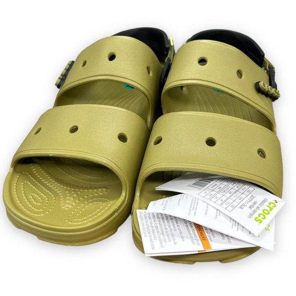 Crocs All Terrain Sandals Mens Size 12 ‎ Green Lightweight Adjustable Strap Hike main image 4